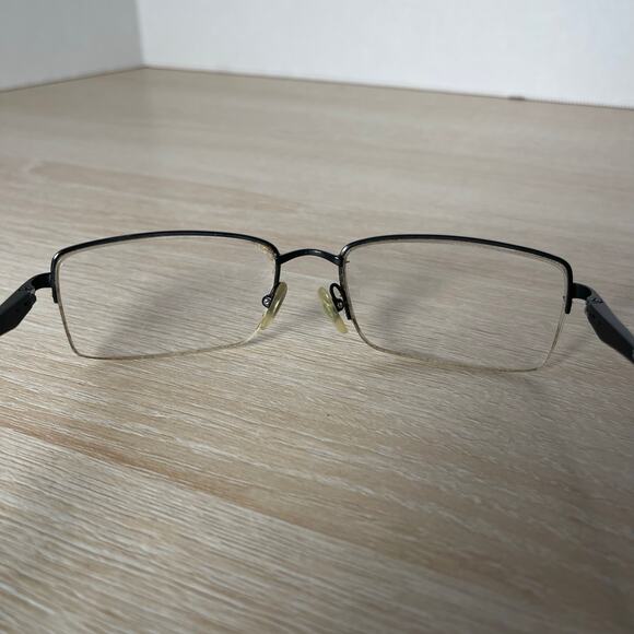 Ray-Ban RB6154 2576 Eyeglasses Half Rim Black Metal Flex Hinge Frames 54-17-140 - Picture 6 of 9